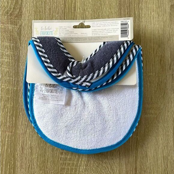 NWT … LE BEBE FAVORITE “Self Closure” Bibs Set - Picture 2 of 5